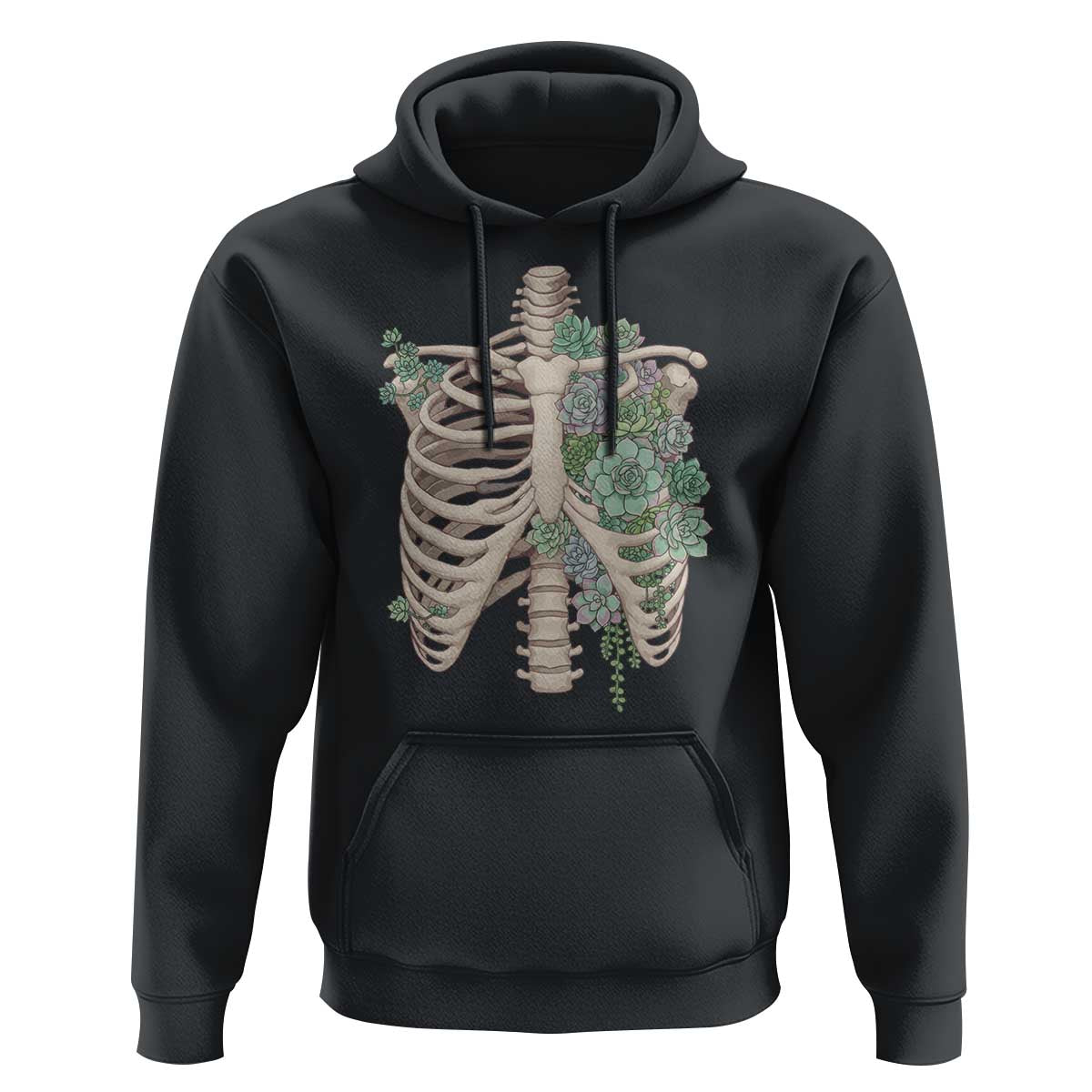 Succulent Body Skeleton Hoodie Creepy Plant Lover Gift - Wonder Print Shop