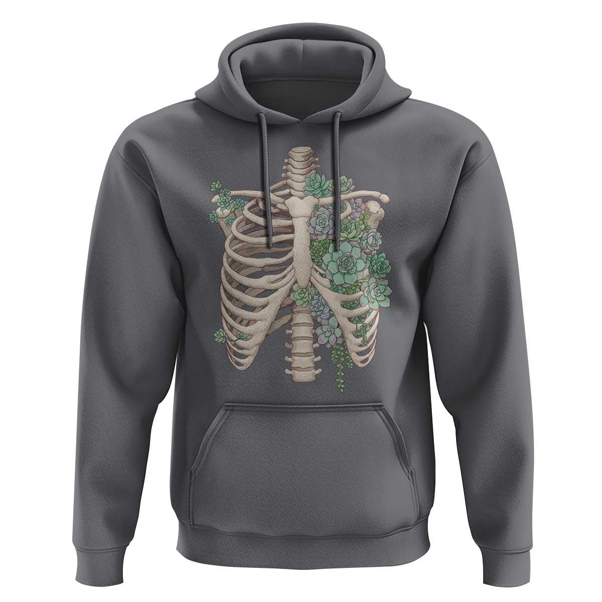 Succulent Body Skeleton Hoodie Creepy Plant Lover Gift - Wonder Print Shop