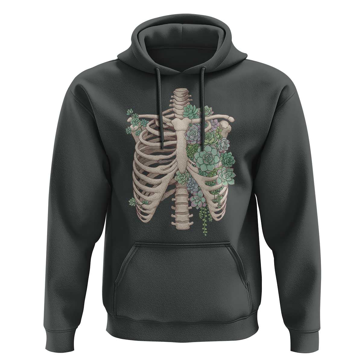 Succulent Body Skeleton Hoodie Creepy Plant Lover Gift - Wonder Print Shop