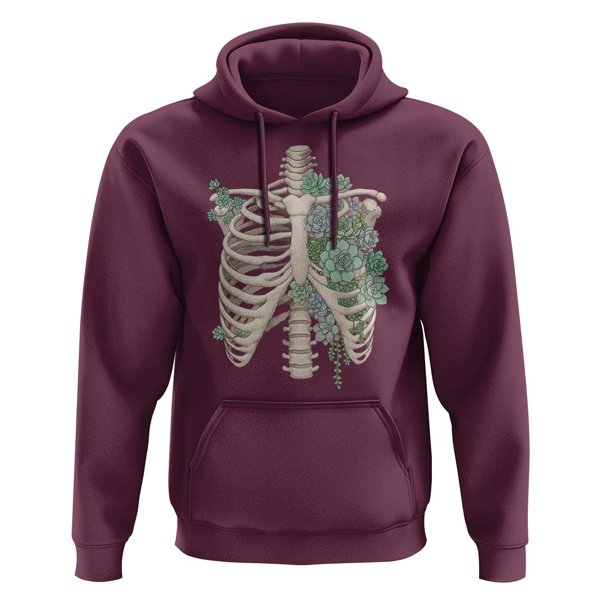 Succulent Body Skeleton Hoodie Creepy Plant Lover Gift - Wonder Print Shop