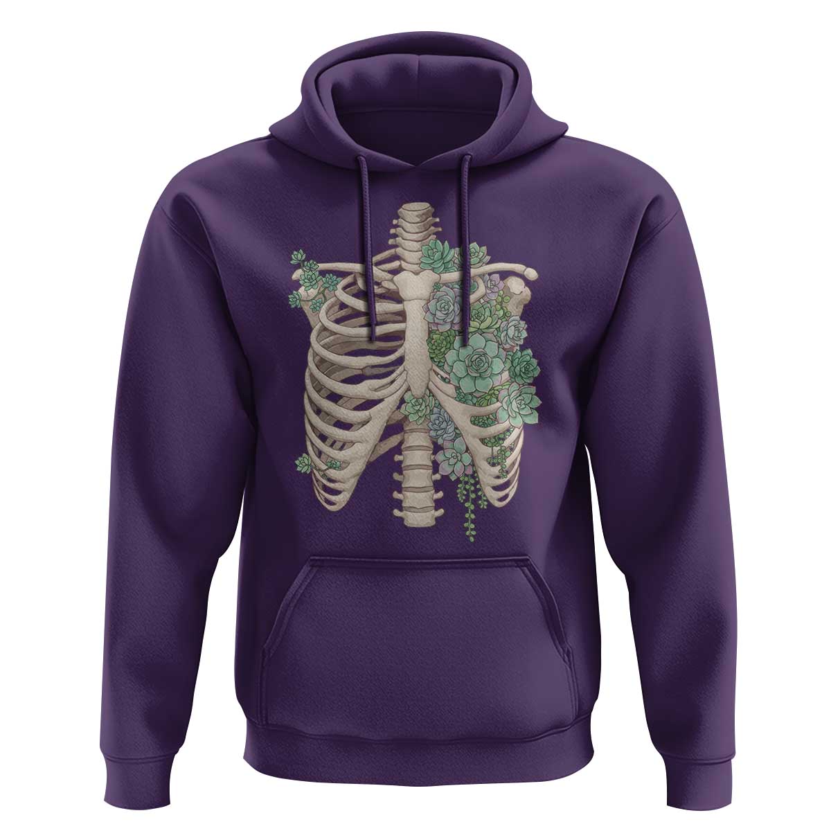 Succulent Body Skeleton Hoodie Creepy Plant Lover Gift - Wonder Print Shop