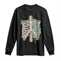 Succulent Body Skeleton Long Sleeve Shirt Creepy Plant Lover Gift - Wonder Print Shop