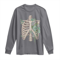 Succulent Body Skeleton Long Sleeve Shirt Creepy Plant Lover Gift - Wonder Print Shop