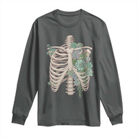 Succulent Body Skeleton Long Sleeve Shirt Creepy Plant Lover Gift - Wonder Print Shop