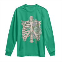 Succulent Body Skeleton Long Sleeve Shirt Creepy Plant Lover Gift - Wonder Print Shop