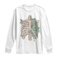 Succulent Body Skeleton Long Sleeve Shirt Creepy Plant Lover Gift - Wonder Print Shop