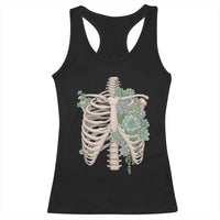 Succulent Body Skeleton Racerback Tank Top Creepy Plant Lover Gift - Wonder Print Shop