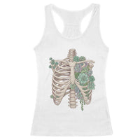 Succulent Body Skeleton Racerback Tank Top Creepy Plant Lover Gift - Wonder Print Shop