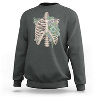 Succulent Body Skeleton Sweatshirt Creepy Plant Lover Gift - Wonder Print Shop