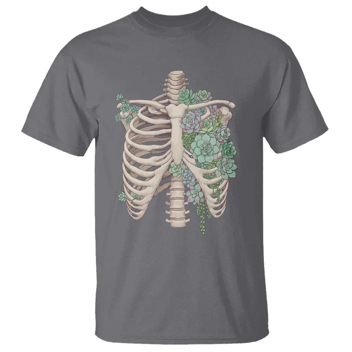 Succulent Body Skeleton T Shirt Creepy Plant Lover Gift - Wonder Print Shop