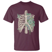 Succulent Body Skeleton T Shirt Creepy Plant Lover Gift - Wonder Print Shop