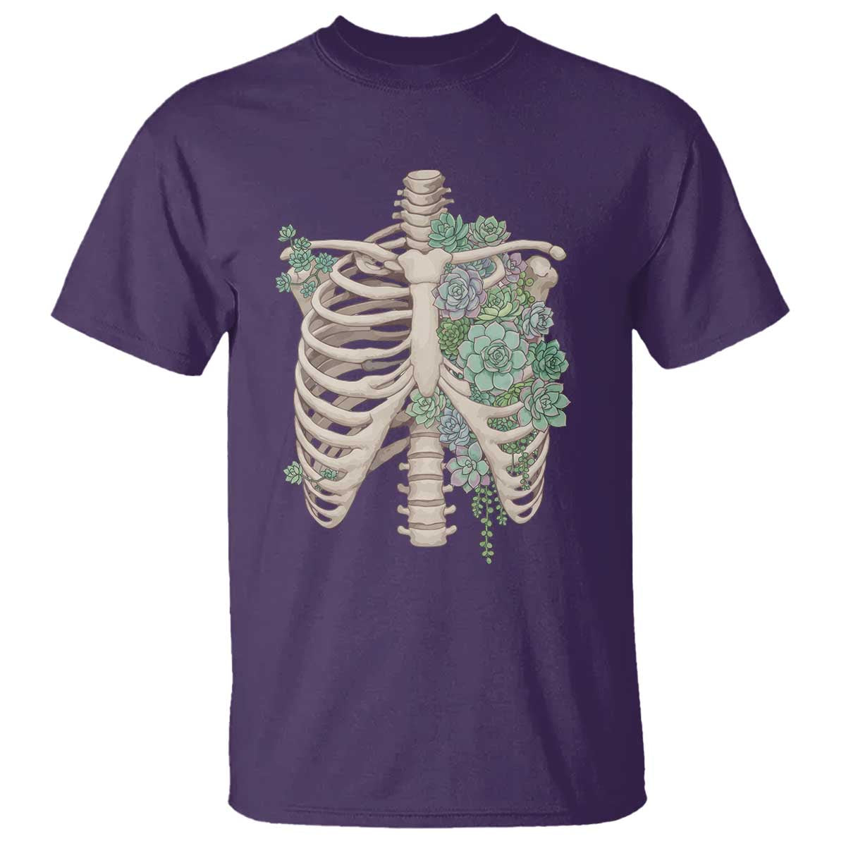 Succulent Body Skeleton T Shirt Creepy Plant Lover Gift - Wonder Print Shop