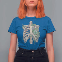 Succulent Body Skeleton T Shirt For Women Creepy Plant Lover Gift - Wonder Print Shop