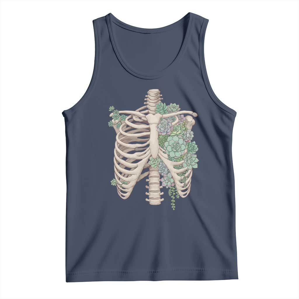 Succulent Body Skeleton Tank Top Creepy Plant Lover Gift - Wonder Print Shop