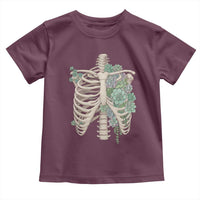 Succulent Body Skeleton Toddler T Shirt Creepy Plant Lover Gift - Wonder Print Shop