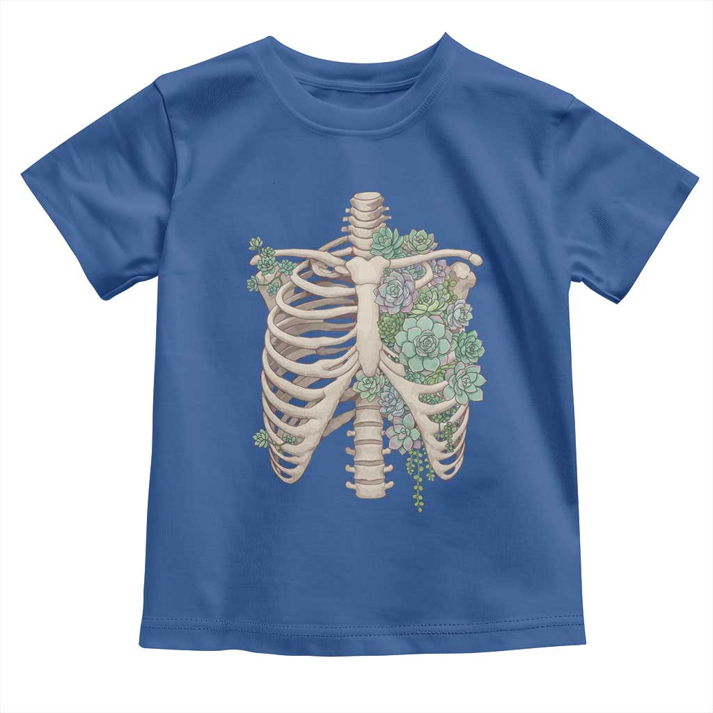 Succulent Body Skeleton Toddler T Shirt Creepy Plant Lover Gift - Wonder Print Shop