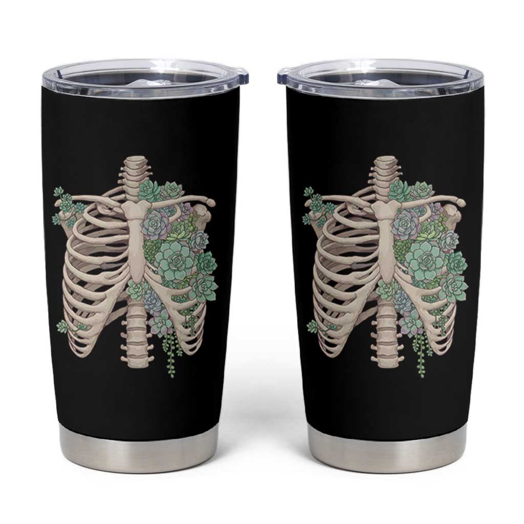 Succulent Body Skeleton Tumbler Cup Creepy Plant Lover Gift - Wonder Print Shop