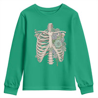 Succulent Body Skeleton Youth Sweatshirt Creepy Plant Lover Gift - Wonder Print Shop