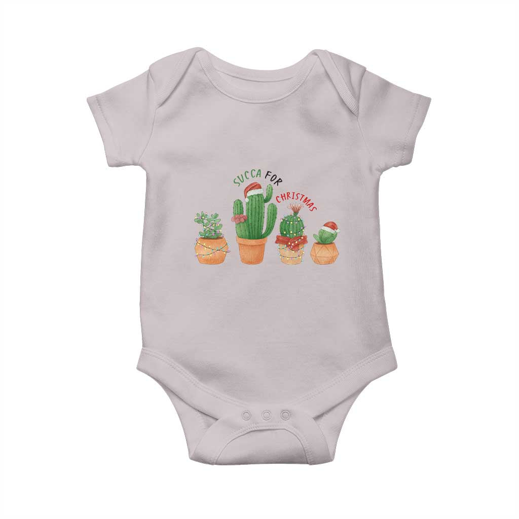 Funny Succulent Plant Lover Gift Baby Onesie Succa For Christmas - Wonder Print Shop