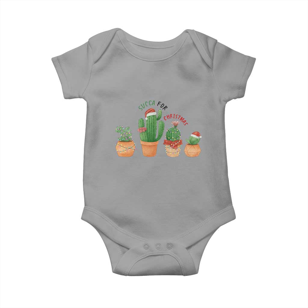 Funny Succulent Plant Lover Gift Baby Onesie Succa For Christmas - Wonder Print Shop