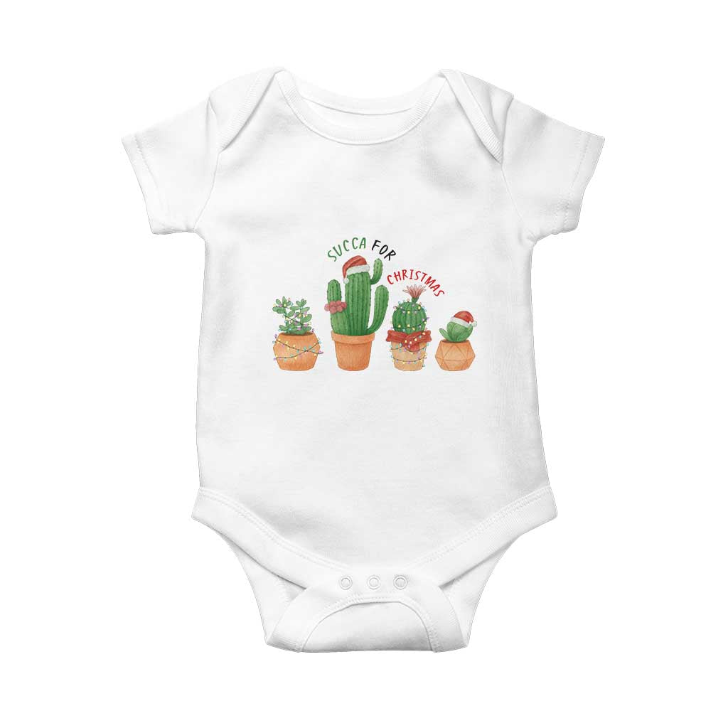 Funny Succulent Plant Lover Gift Baby Onesie Succa For Christmas - Wonder Print Shop