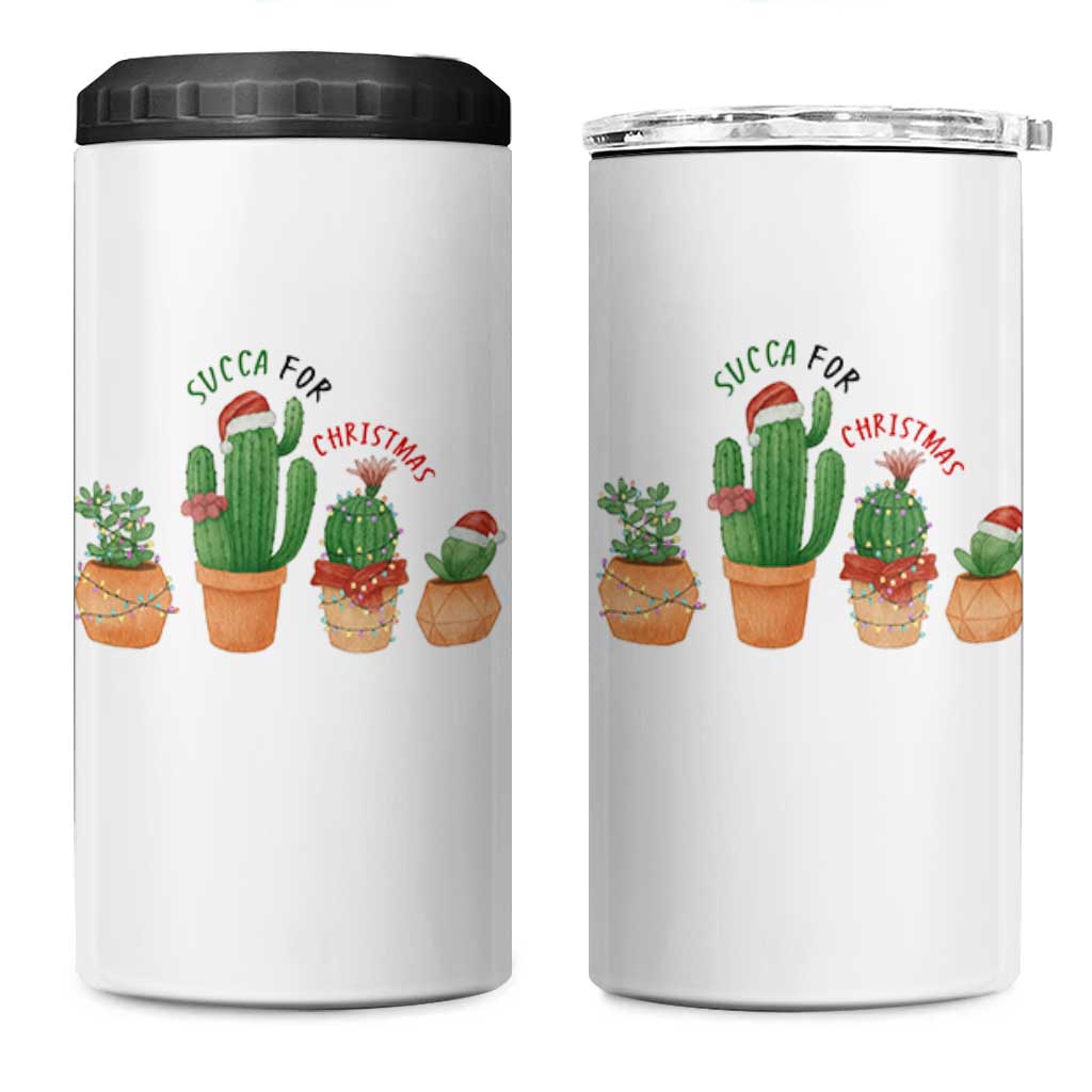 Funny Succulent Plant Lover Gift 4 in 1 Can Cooler Tumbler Succa For Christmas - Wonder Print Shop
