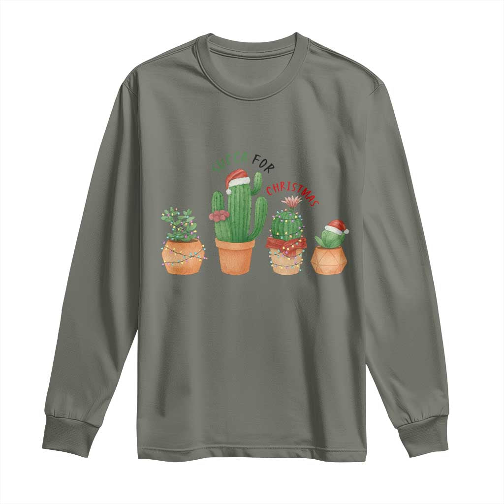 Funny Succulent Plant Lover Gift Long Sleeve Shirt Succa For Christmas - Wonder Print Shop
