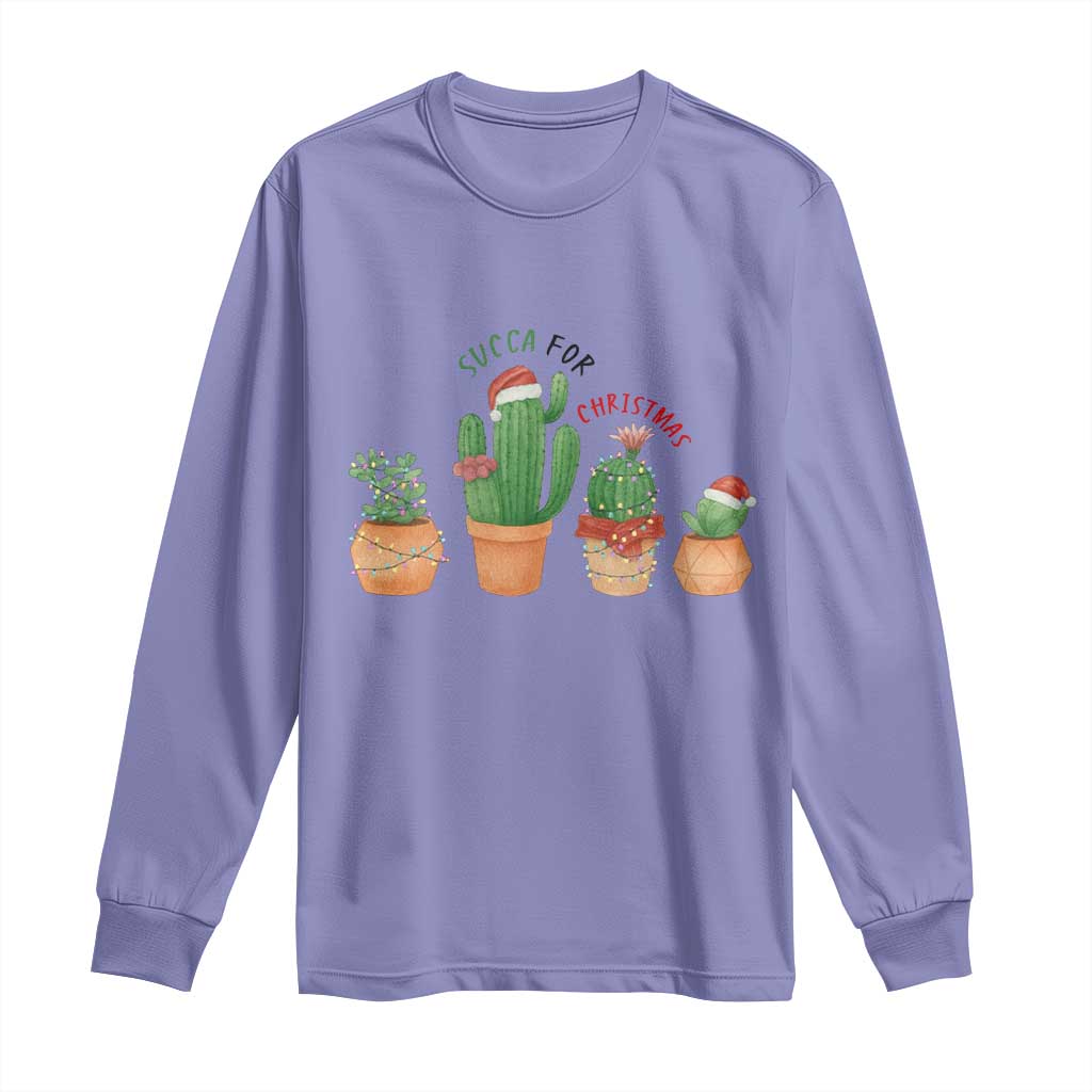 Funny Succulent Plant Lover Gift Long Sleeve Shirt Succa For Christmas - Wonder Print Shop