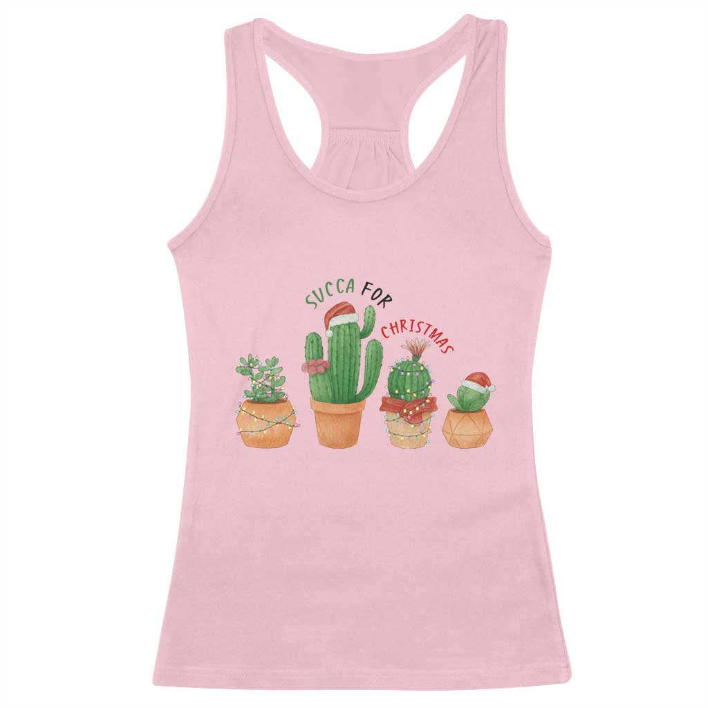Funny Succulent Plant Lover Gift Racerback Tank Top Succa For Christmas - Wonder Print Shop