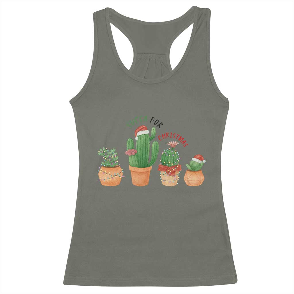 Funny Succulent Plant Lover Gift Racerback Tank Top Succa For Christmas - Wonder Print Shop