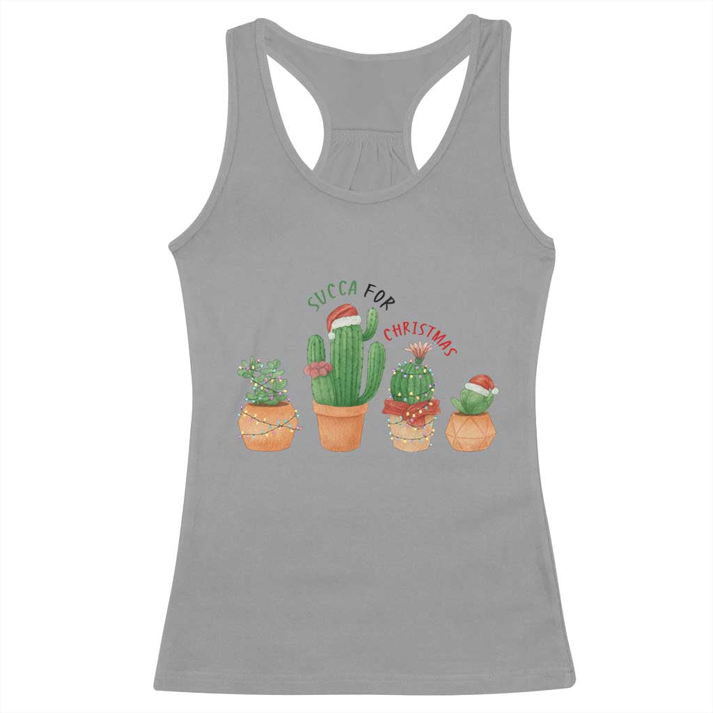 Funny Succulent Plant Lover Gift Racerback Tank Top Succa For Christmas - Wonder Print Shop
