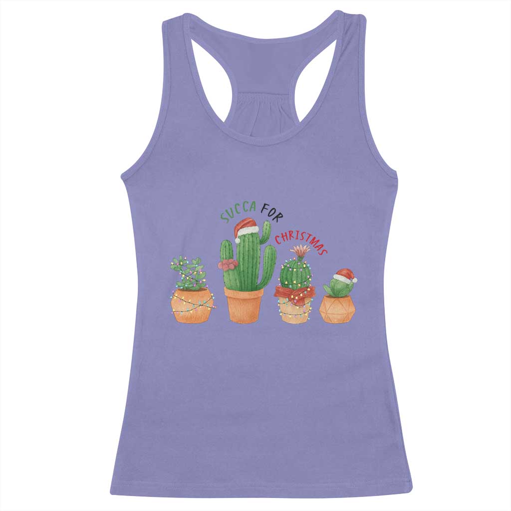 Funny Succulent Plant Lover Gift Racerback Tank Top Succa For Christmas - Wonder Print Shop