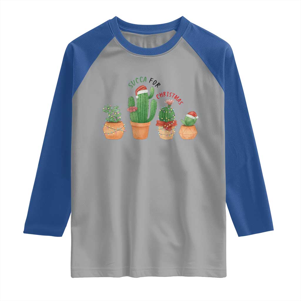 Funny Succulent Plant Lover Gift Raglan Shirt Succa For Christmas - Wonder Print Shop
