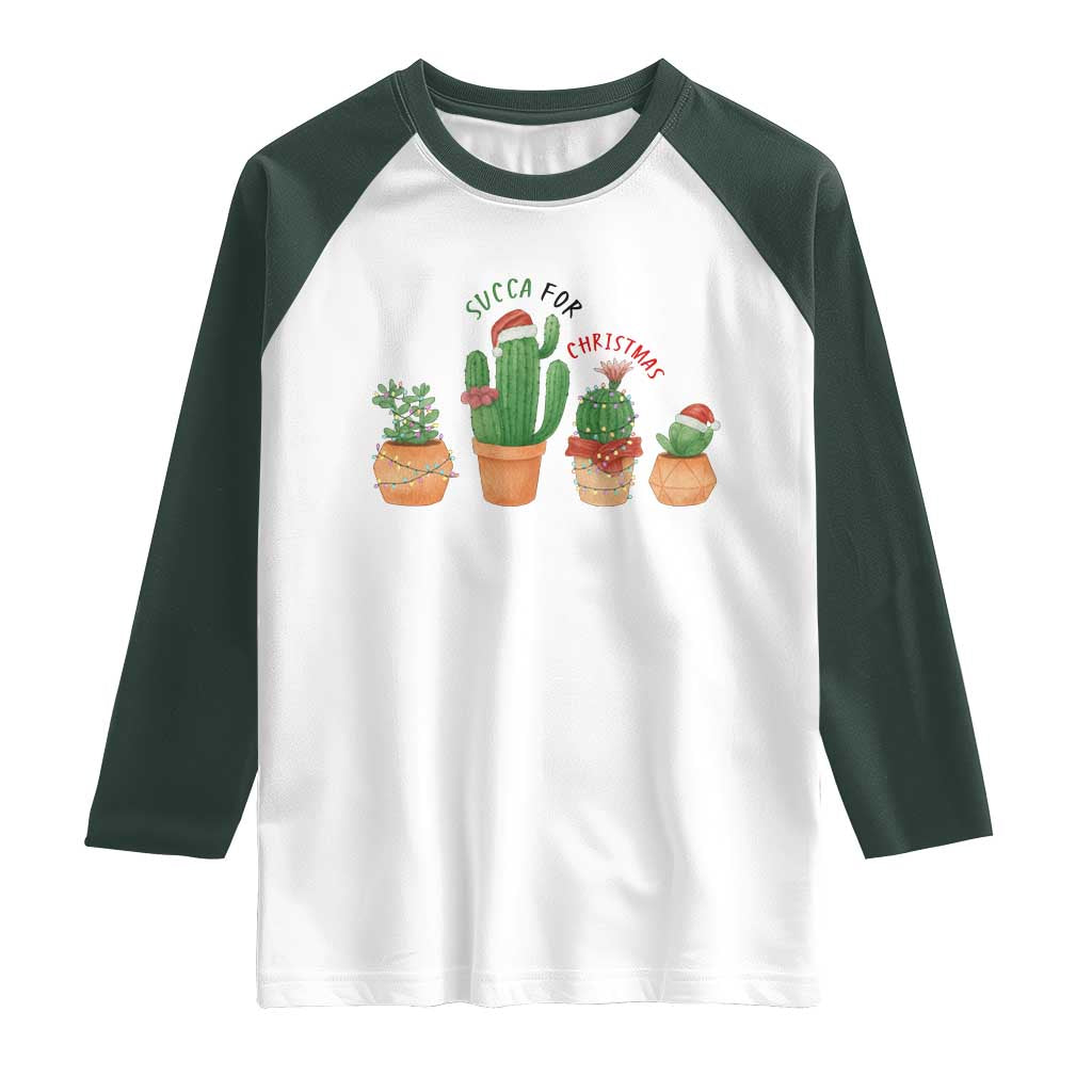 Funny Succulent Plant Lover Gift Raglan Shirt Succa For Christmas - Wonder Print Shop
