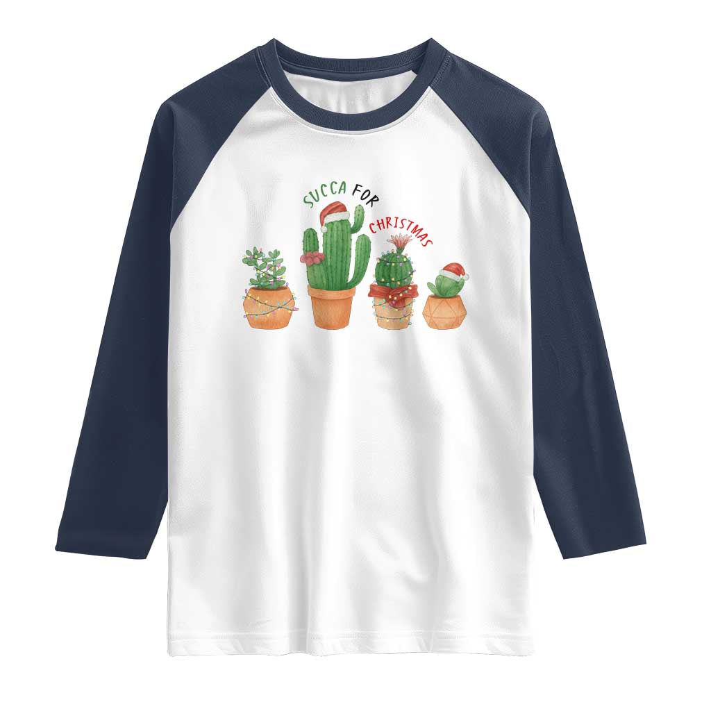 Funny Succulent Plant Lover Gift Raglan Shirt Succa For Christmas - Wonder Print Shop