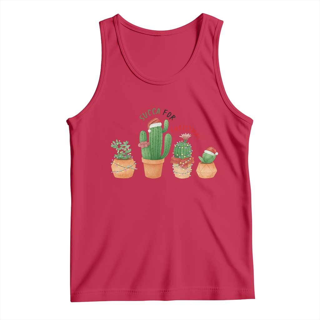 Funny Succulent Plant Lover Gift Tank Top Succa For Christmas - Wonder Print Shop