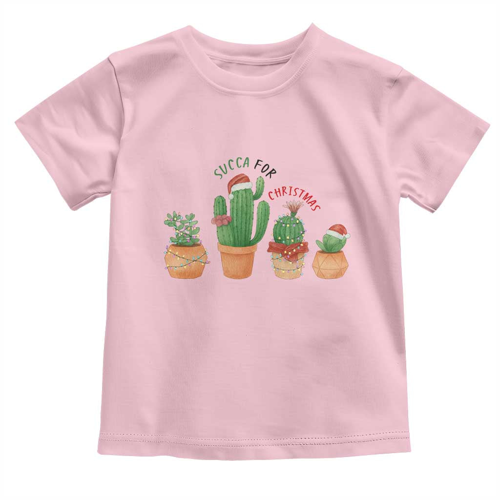 Funny Succulent Plant Lover Gift Toddler T Shirt Succa For Christmas - Wonder Print Shop