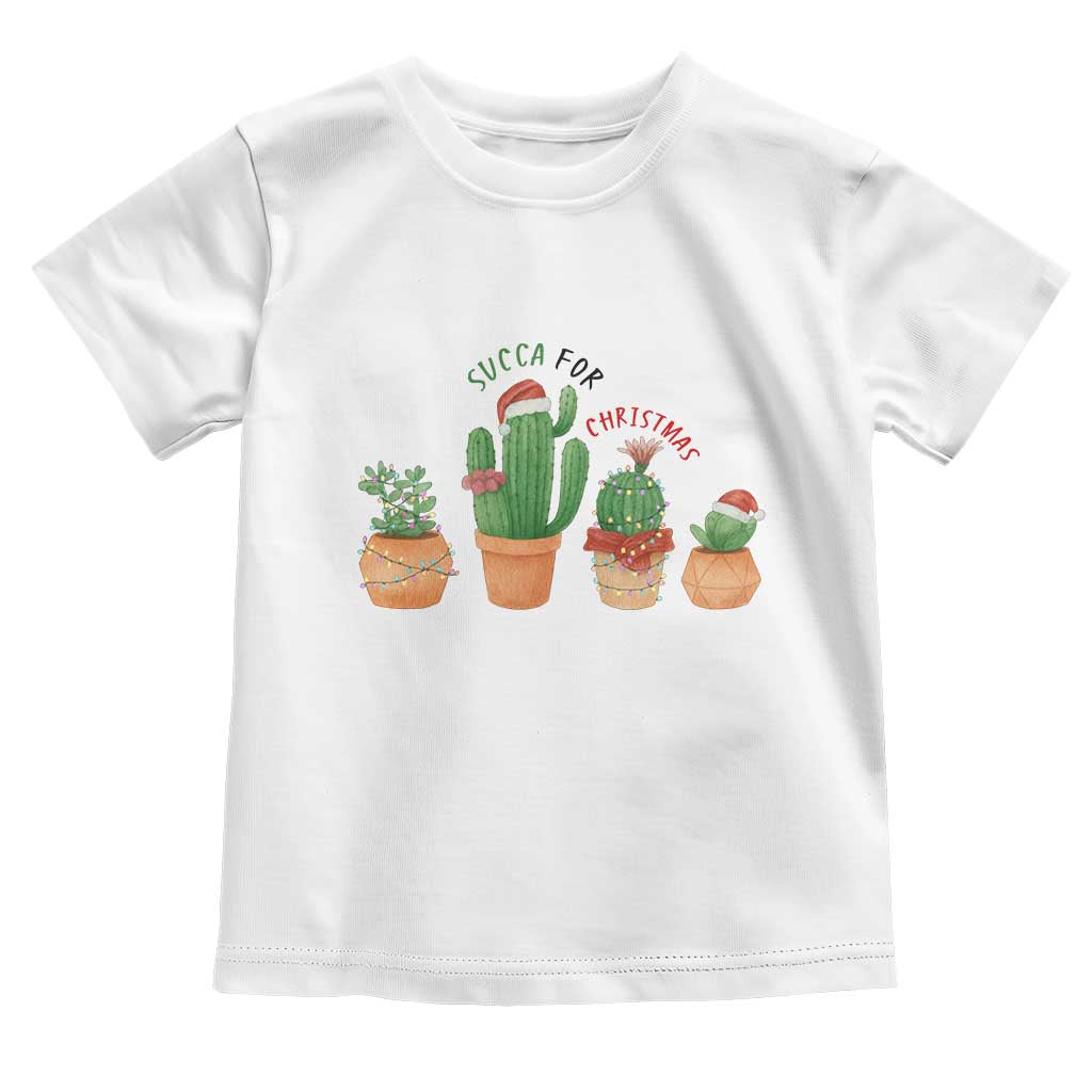 Funny Succulent Plant Lover Gift Toddler T Shirt Succa For Christmas - Wonder Print Shop