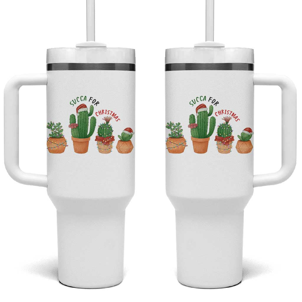Funny Succulent Plant Lover Gift Tumbler With Handle Succa For Christmas - Wonder Print Shop