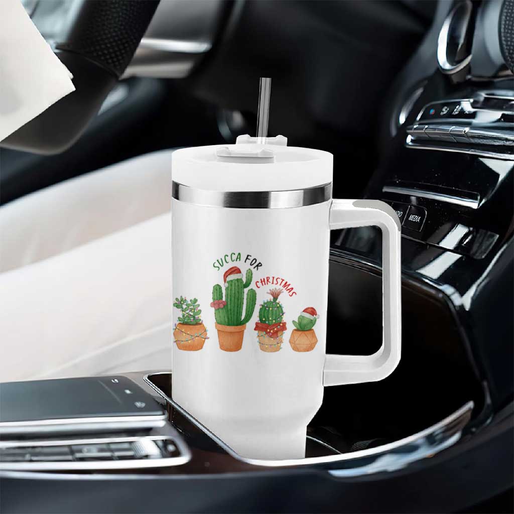 Funny Succulent Plant Lover Gift Tumbler With Handle Succa For Christmas - Wonder Print Shop