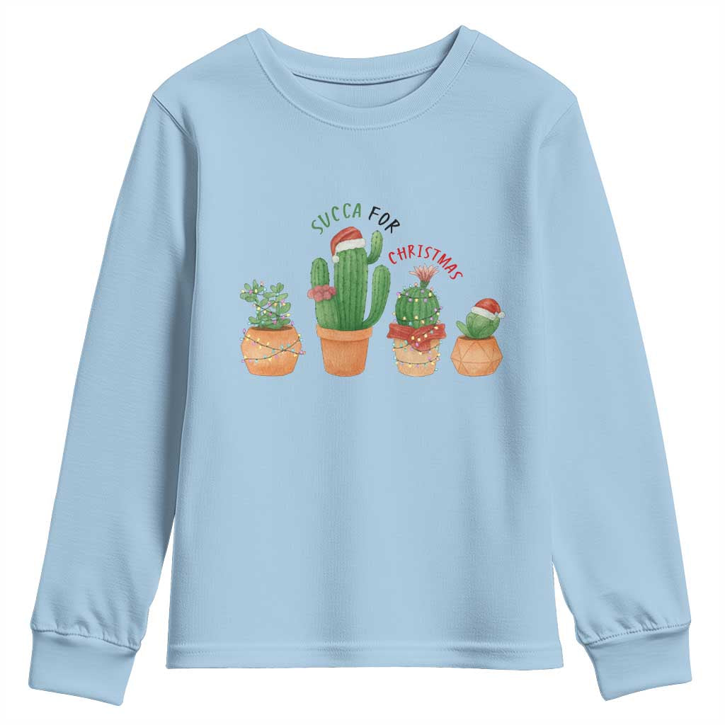 Funny Succulent Plant Lover Gift Youth Sweatshirt Succa For Christmas - Wonder Print Shop