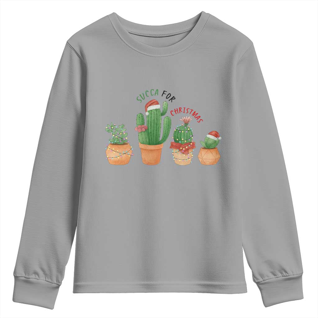 Funny Succulent Plant Lover Gift Youth Sweatshirt Succa For Christmas - Wonder Print Shop