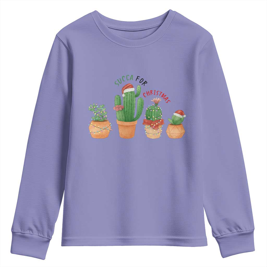Funny Succulent Plant Lover Gift Youth Sweatshirt Succa For Christmas - Wonder Print Shop
