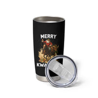 Funny Black Santa Cowboy Tumbler Cup Merry Kwanzaa Cultural Pride Gift - Wonder Print Shop
