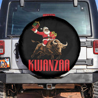 Happy Kwanzaa Spare Tire Cover Rodeo Black Santa African American Holiday Gift - Wonder Print Shop