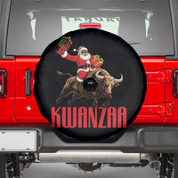 Happy Kwanzaa Spare Tire Cover Rodeo Black Santa African American Holiday Gift - Wonder Print Shop