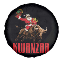 Happy Kwanzaa Spare Tire Cover Rodeo Black Santa African American Holiday Gift - Wonder Print Shop