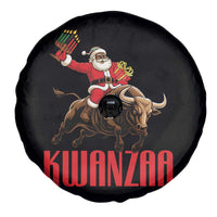 Happy Kwanzaa Spare Tire Cover Rodeo Black Santa African American Holiday Gift - Wonder Print Shop