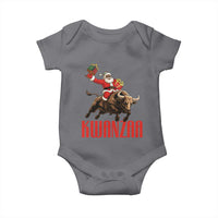 Happy Kwanzaa Baby Onesie Rodeo Black Santa African American Holiday Gift - Wonder Print Shop