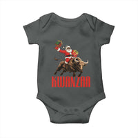 Happy Kwanzaa Baby Onesie Rodeo Black Santa African American Holiday Gift - Wonder Print Shop
